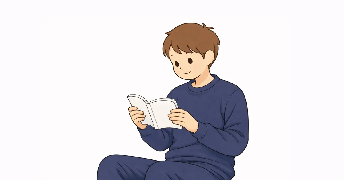 リカバリーウェアを着ている男の子